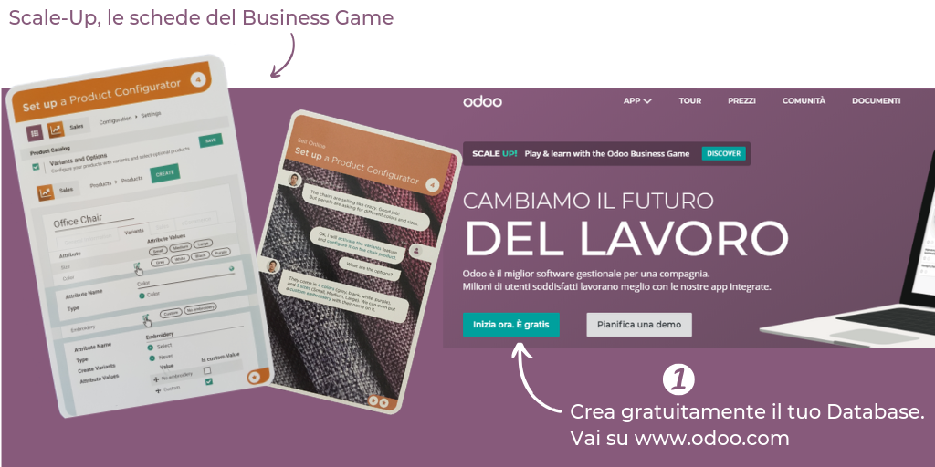 Odoo • Testo e immagine