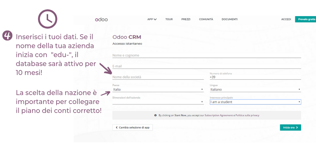 Odoo • Testo e immagine